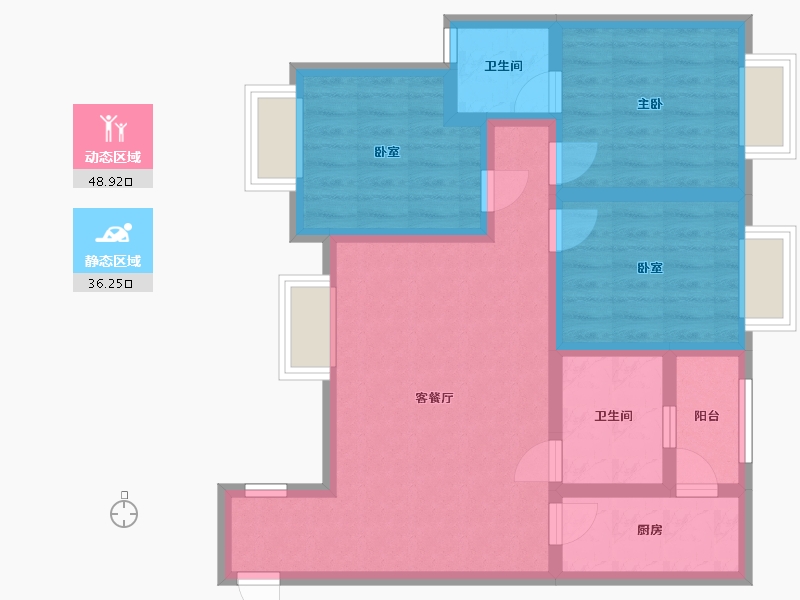 四川省-广安市-临港新城美好家园-100.00-户型库-动静分区