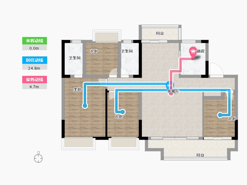 江西省-赣州市-龙湖华海·双珑原著-112.00-户型库-动静线