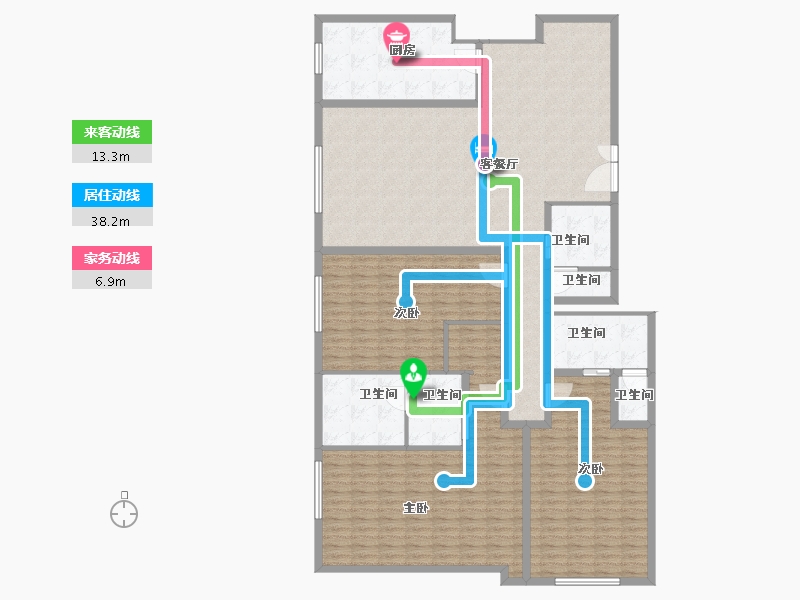 云南省-昆明市-昆明君悦居-203.80-户型库-动静线