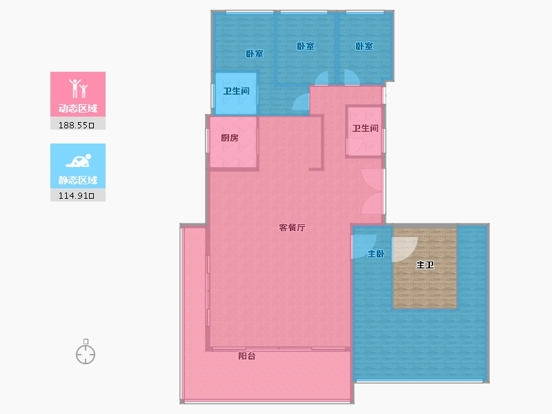 广东省-东莞市-华润置地中心·悦府-304.00-户型库-动静分区