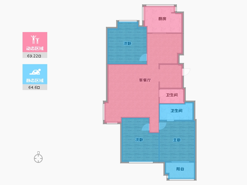 山东省-青岛市-丽海馨苑-116.80-户型库-动静分区