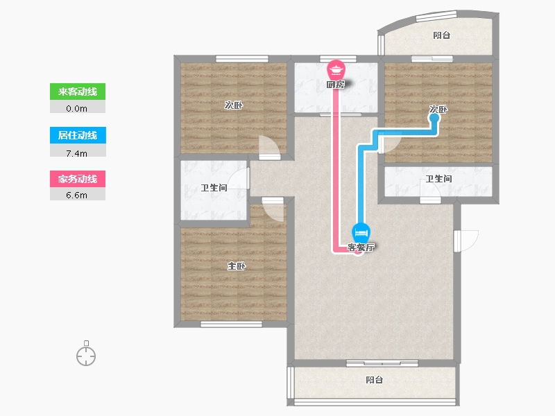 青海省-海北藏族自治州-国土小区-114.00-户型库-动静线