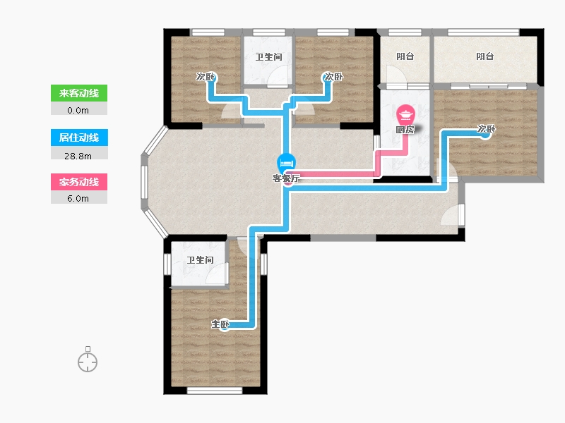 山西省-吕梁市-大城华府-107.62-户型库-动静线