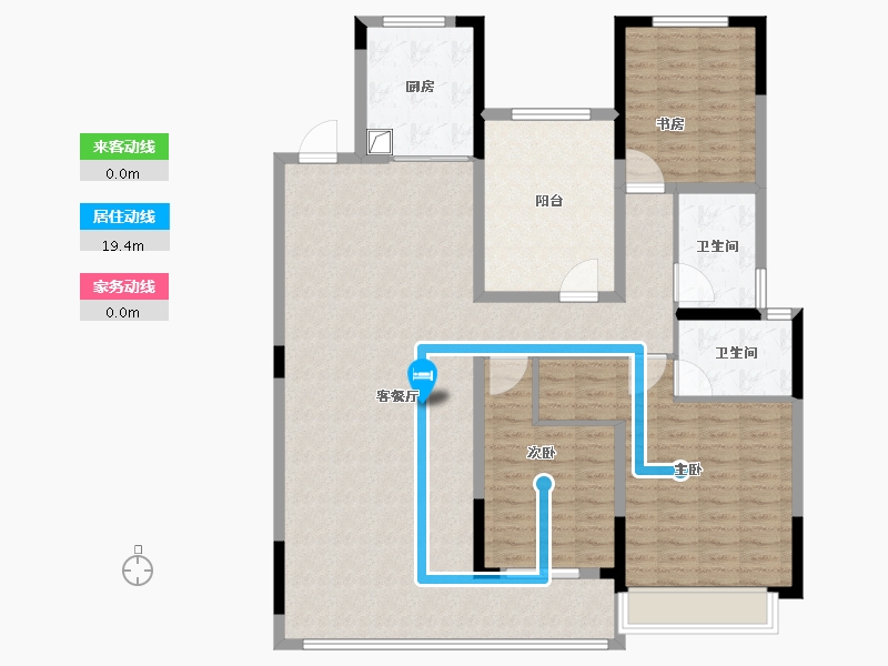 湖南省-长沙市-中建钰山湖-137.79-户型库-动静线