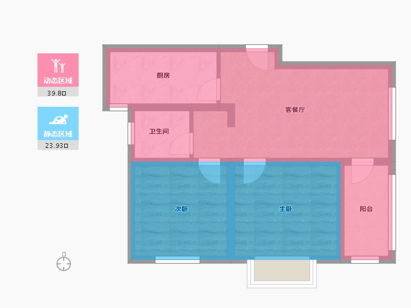 河南省-三门峡市-师家渠佳苑-55.72-户型库-动静分区