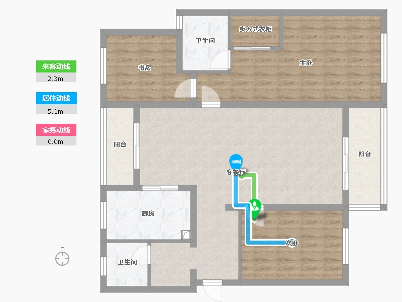 江苏省-无锡市-万科城市花园二区-112.94-户型库-动静线