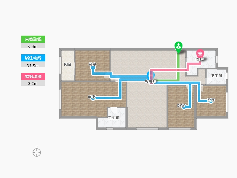 湖北省-武汉市-枫华国际-160.00-户型库-动静线