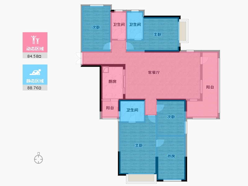 福建省-泉州市-津汇红树湾-185.00-户型库-动静分区