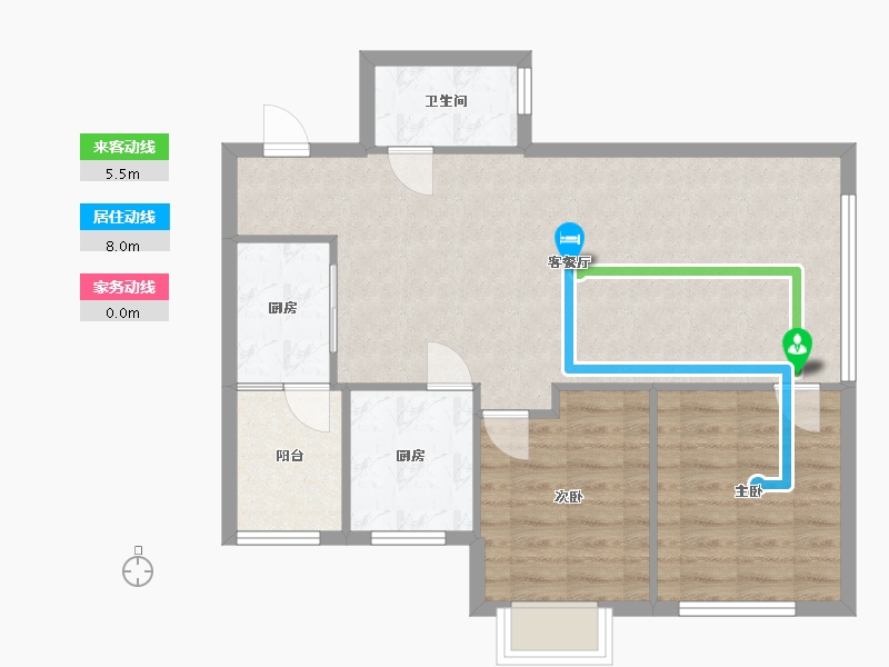 广西壮族自治区-南宁市-荣和山水绿城-63.20-户型库-动静线