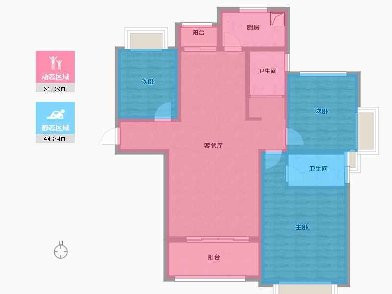 江西省-上饶市-德胜小区-94.32-户型库-动静分区