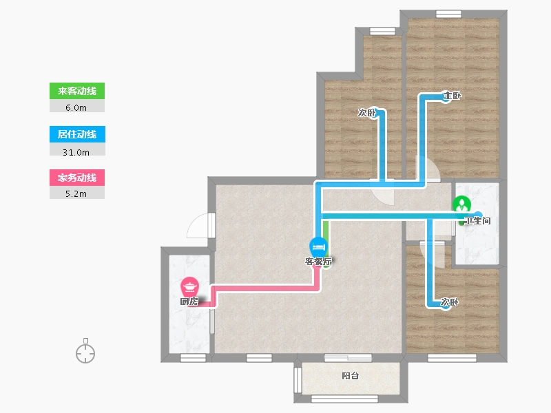 河北省-廊坊市-龙河盛都-97.75-户型库-动静线