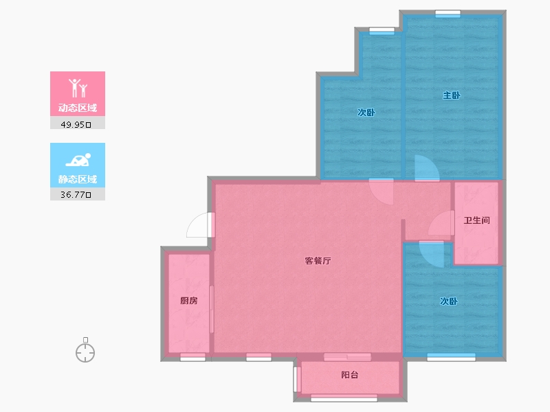 河北省-廊坊市-龙河盛都-97.75-户型库-动静分区