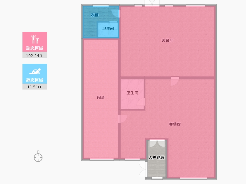 内蒙古自治区-呼伦贝尔市-中富凯成嘉苑-A区-400.00-户型库-动静分区