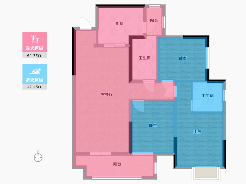 四川省-成都市-川发天府上城和园-90.40-户型库-动静分区