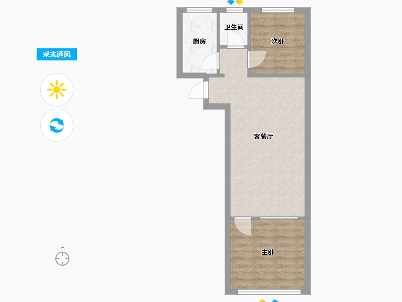 山东省-青岛市-建安小区-55.08-户型库-采光通风