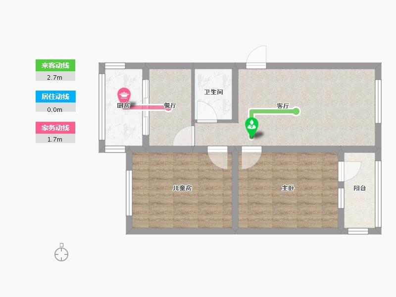 福建省-厦门市-南湖新村-65.84-户型库-动静线