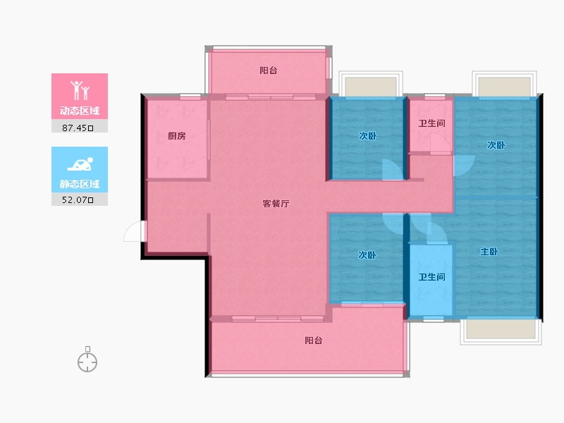 广东省-汕尾市-正升公馆-157.00-户型库-动静分区