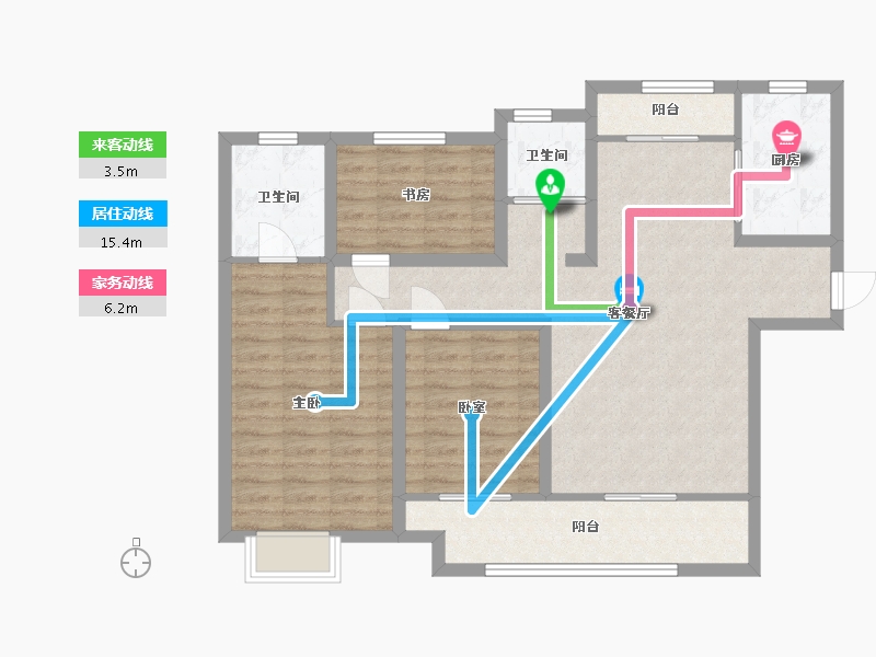 湖南省-常德市-中建公园府-99.20-户型库-动静线