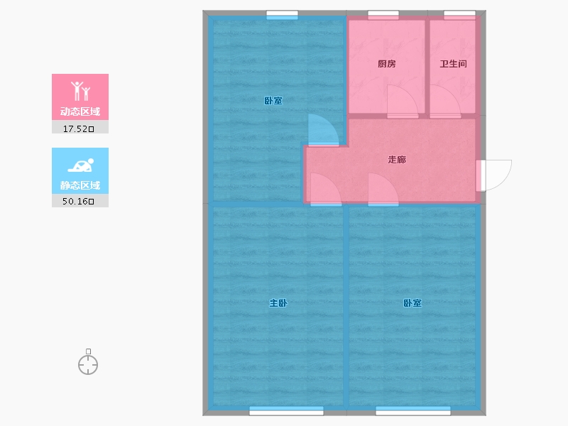 天津-天津市-佳庆里-62.11-户型库-动静分区