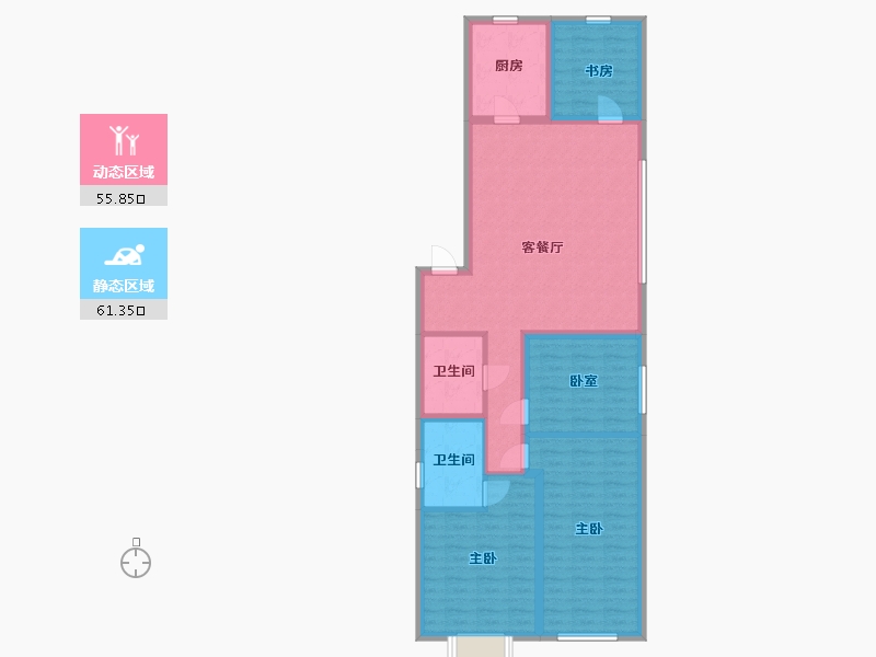 山西省-太原市-富力城玖院-117.90-户型库-动静分区