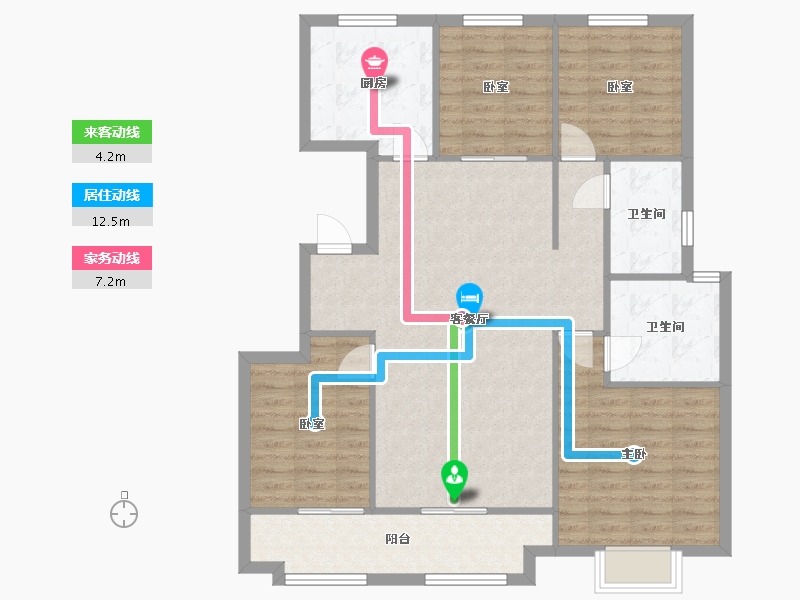 山东省-济南市-建邦原香溪谷-118.00-户型库-动静线