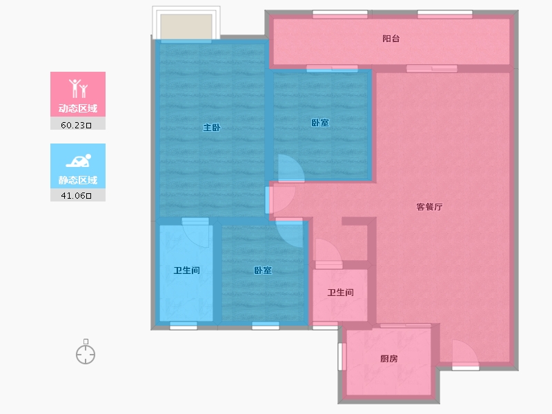 山西省-运城市-东康郇阳湖畔-103.00-户型库-动静分区