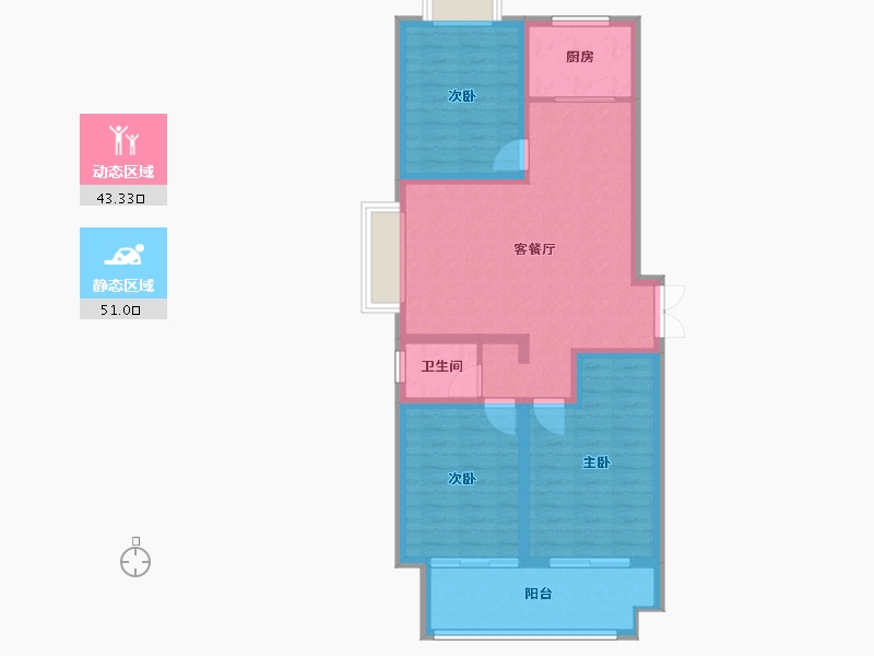 山东省-临沂市-龙湾一品-104.00-户型库-动静分区