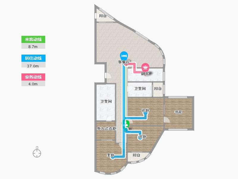 浙江省-杭州市-盛元慧谷-180.00-户型库-动静线