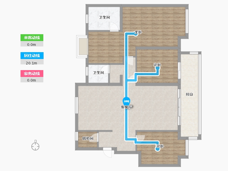 江苏省-镇江市-中南上悦诗苑-120.00-户型库-动静线