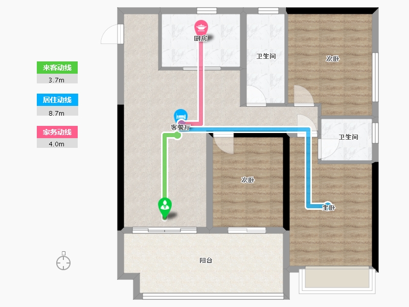 河南省-平顶山市-九龙广场-96.80-户型库-动静线