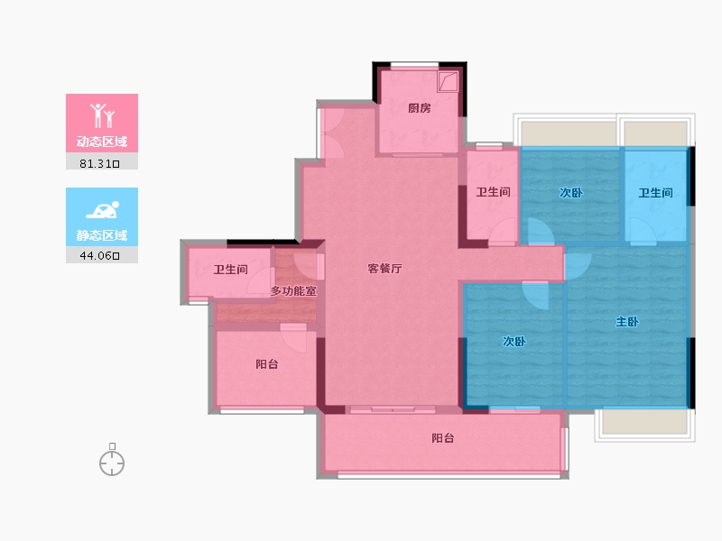 广东省-江门市-星玥-112.00-户型库-动静分区