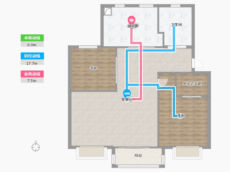 江苏省-无锡市-杨岸花园-160.00-户型库-动静线