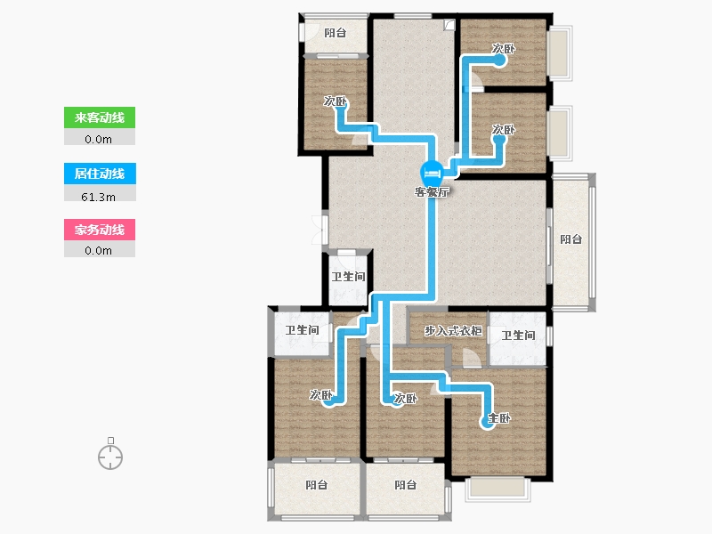 山西省-太原市-龙堡绿洲-224.00-户型库-动静线