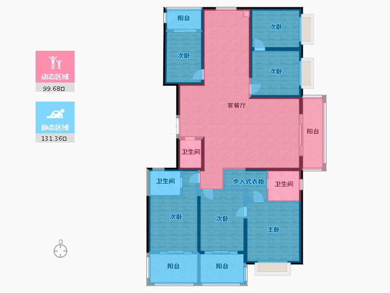 山西省-太原市-龙堡绿洲-224.00-户型库-动静分区