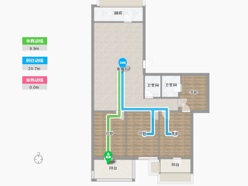 福建省-福州市-郊委小区-130.00-户型库-动静线