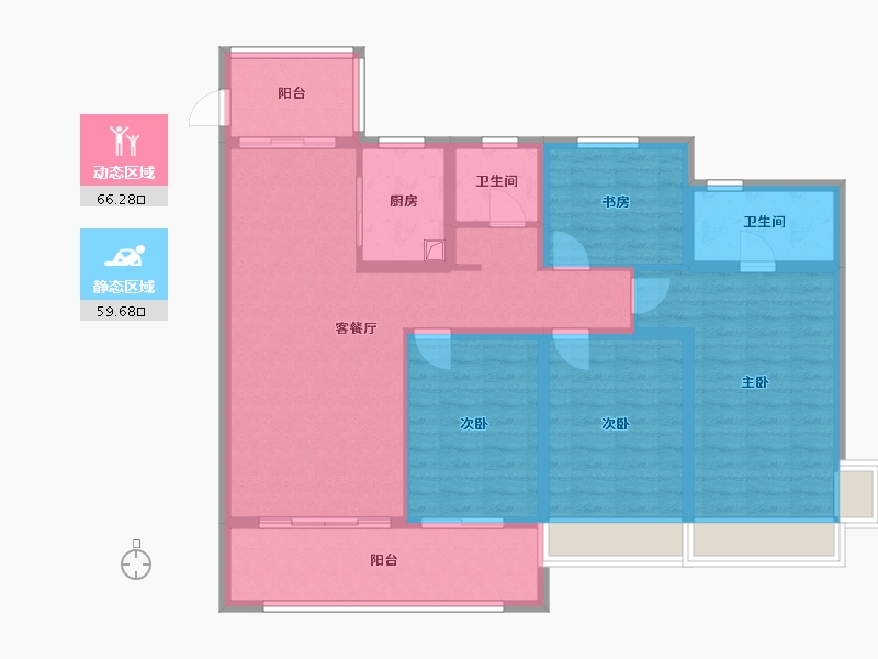 山东省-日照市-日照中心-112.20-户型库-动静分区