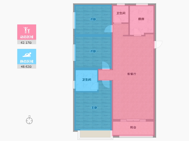 河北省-邢台市-公元壹号院-100.00-户型库-动静分区