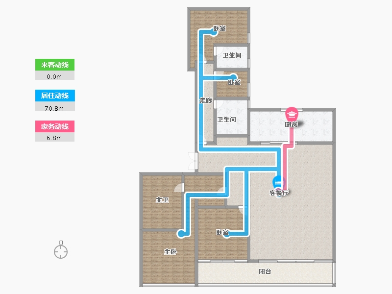 广东省-东莞市-华润置地中心·悦府-250.08-户型库-动静线