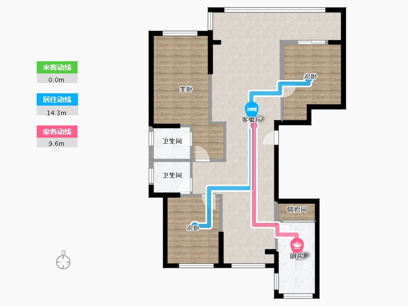 浙江省-温州市-建新佳苑-112.00-户型库-动静线