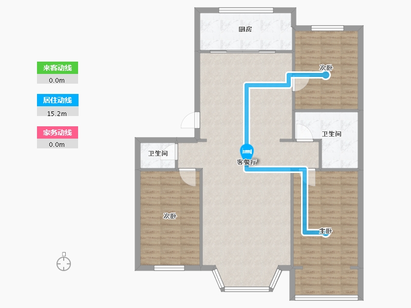 内蒙古自治区-呼和浩特市-户政小区-122.00-户型库-动静线