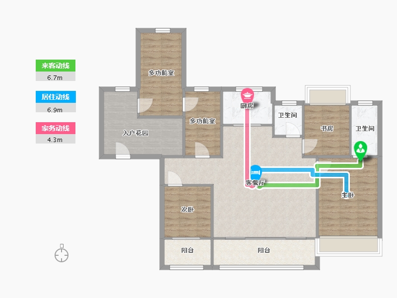 江苏省-常州市-ICC白云新城-101.60-户型库-动静线