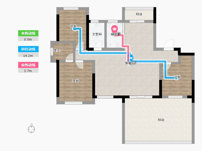 湖北省-黄石市-城投·育才府2期-99.61-户型库-动静线