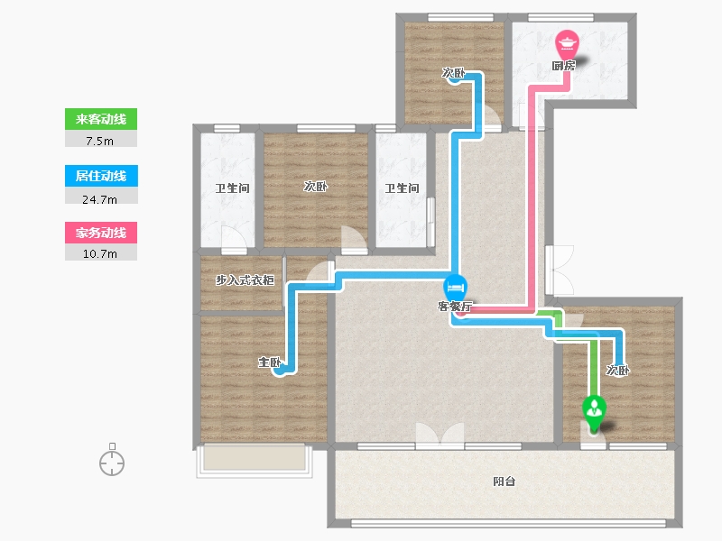 山东省-淄博市-淄博黄金城-155.00-户型库-动静线