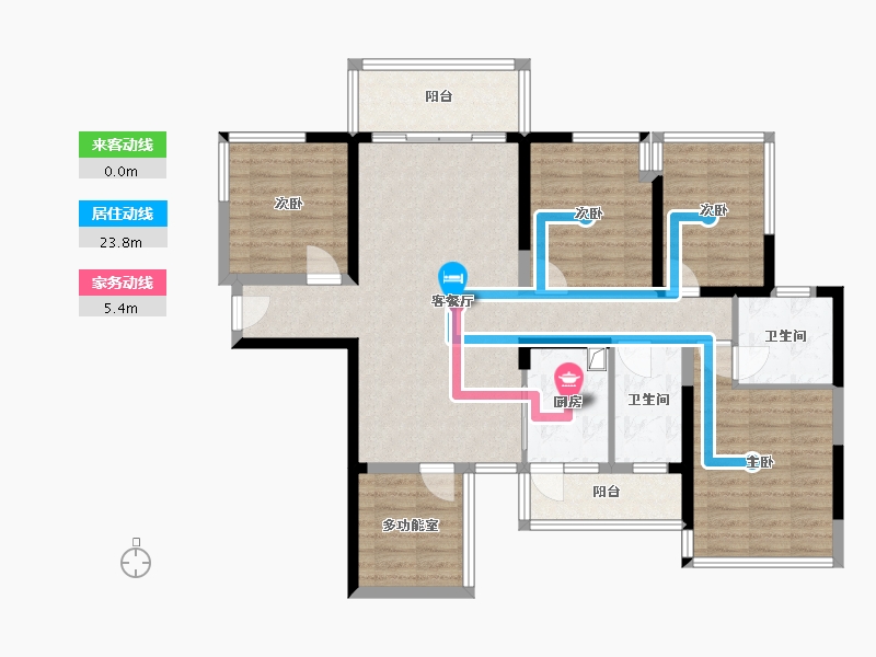 广西壮族自治区-贵港市-苏园-112.14-户型库-动静线