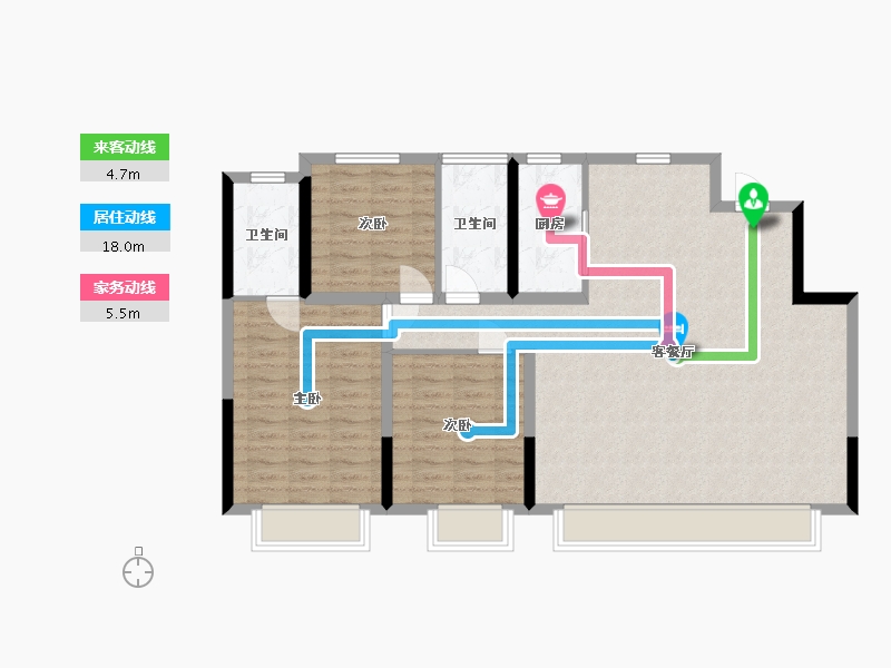 新疆维吾尔自治区-乌鲁木齐市-保利堂悦-112.00-户型库-动静线