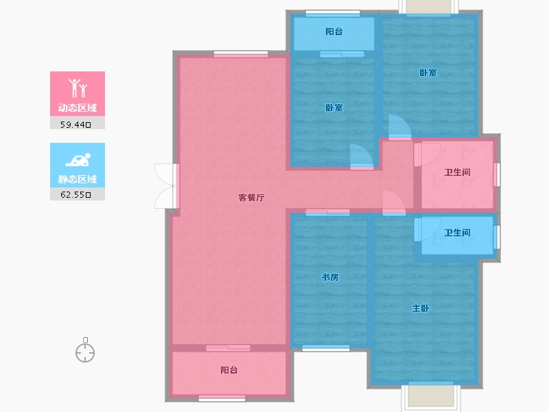 江西省-上饶市-同心小区-110.00-户型库-动静分区