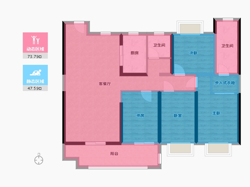 江西省-萍乡市-公园壹品-111.20-户型库-动静分区