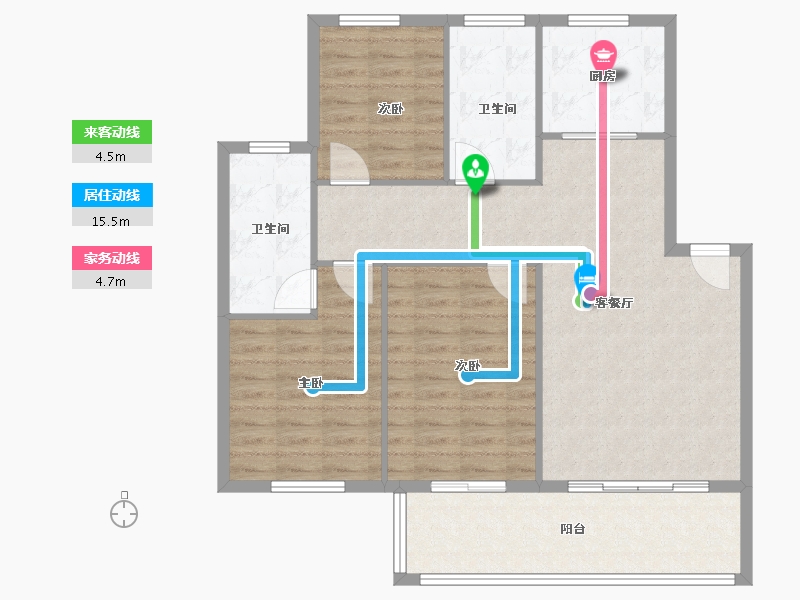 浙江省-绍兴市-蔺家山小区-100.00-户型库-动静线