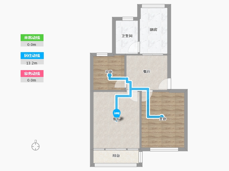 江苏省-南通市-紫薇二村-69.00-户型库-动静线