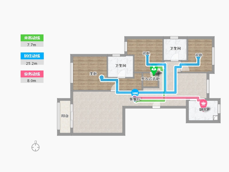 北京-北京市-荣耀佳苑-108.00-户型库-动静线